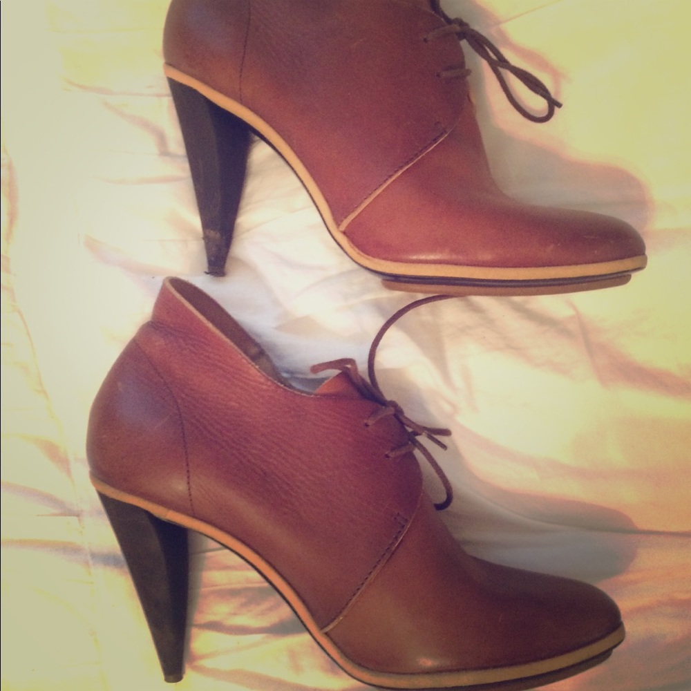 Balenciaga cognac booties